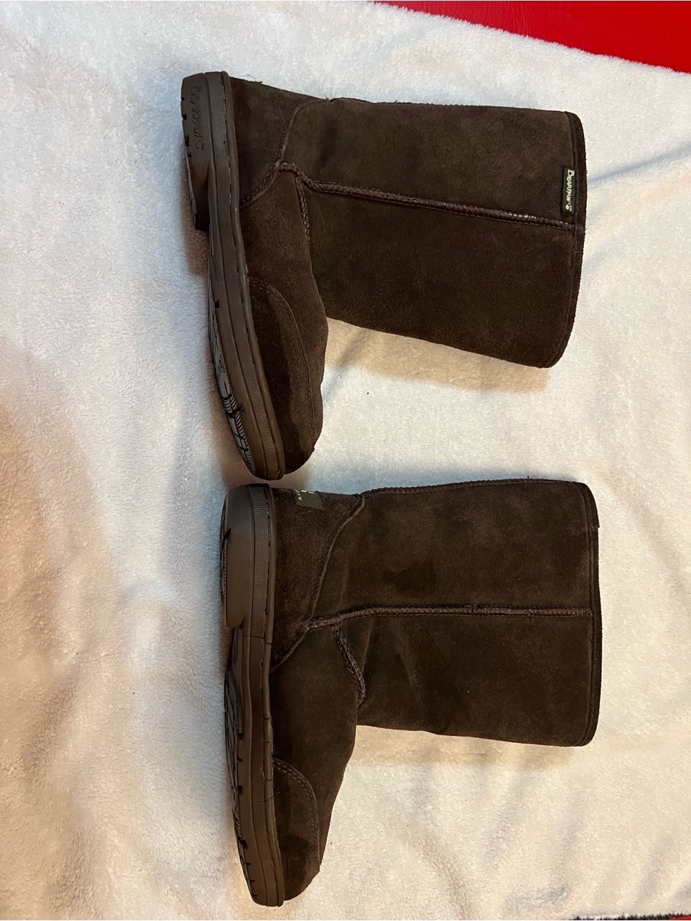 BearPaw Chocolate Brown Suede Winter Boots